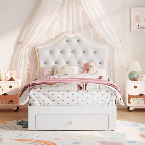 Twin bed frame velvet - bed,