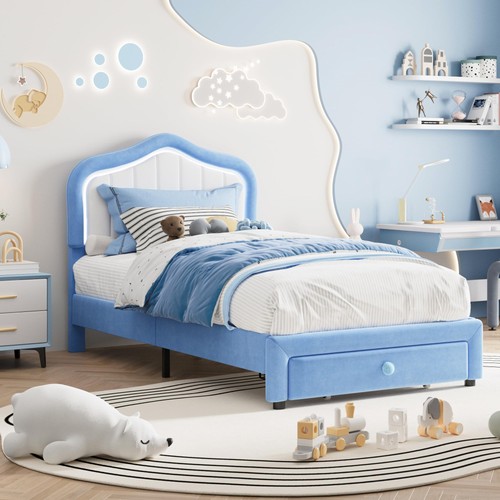 Twin upholstered bed frame - twin,