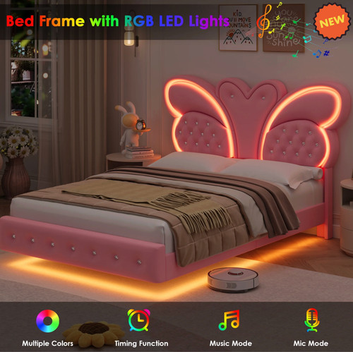 Platform bed frame - bed, full