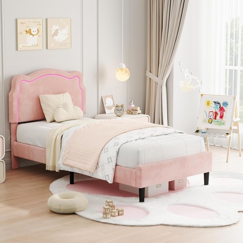 Velvet upholstered bed frame - velvet,