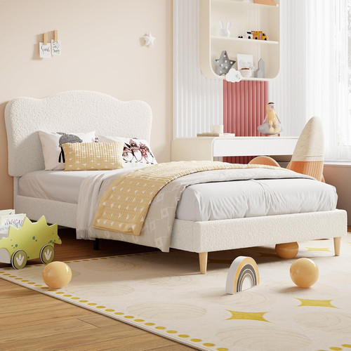 Cute velvet full bed frame - full,
