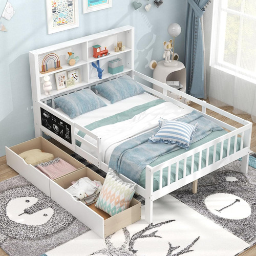 White full bed frame - full, with