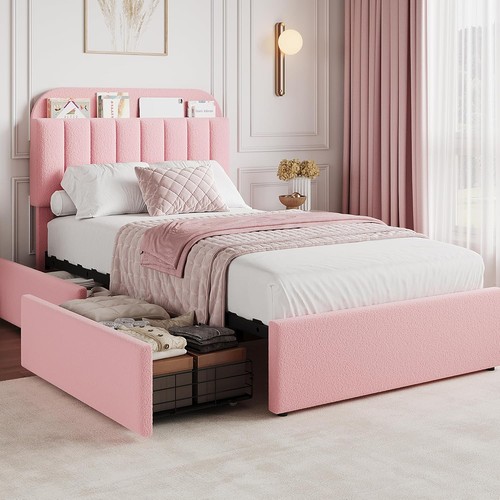 Twin upholstered bed frame - twin,